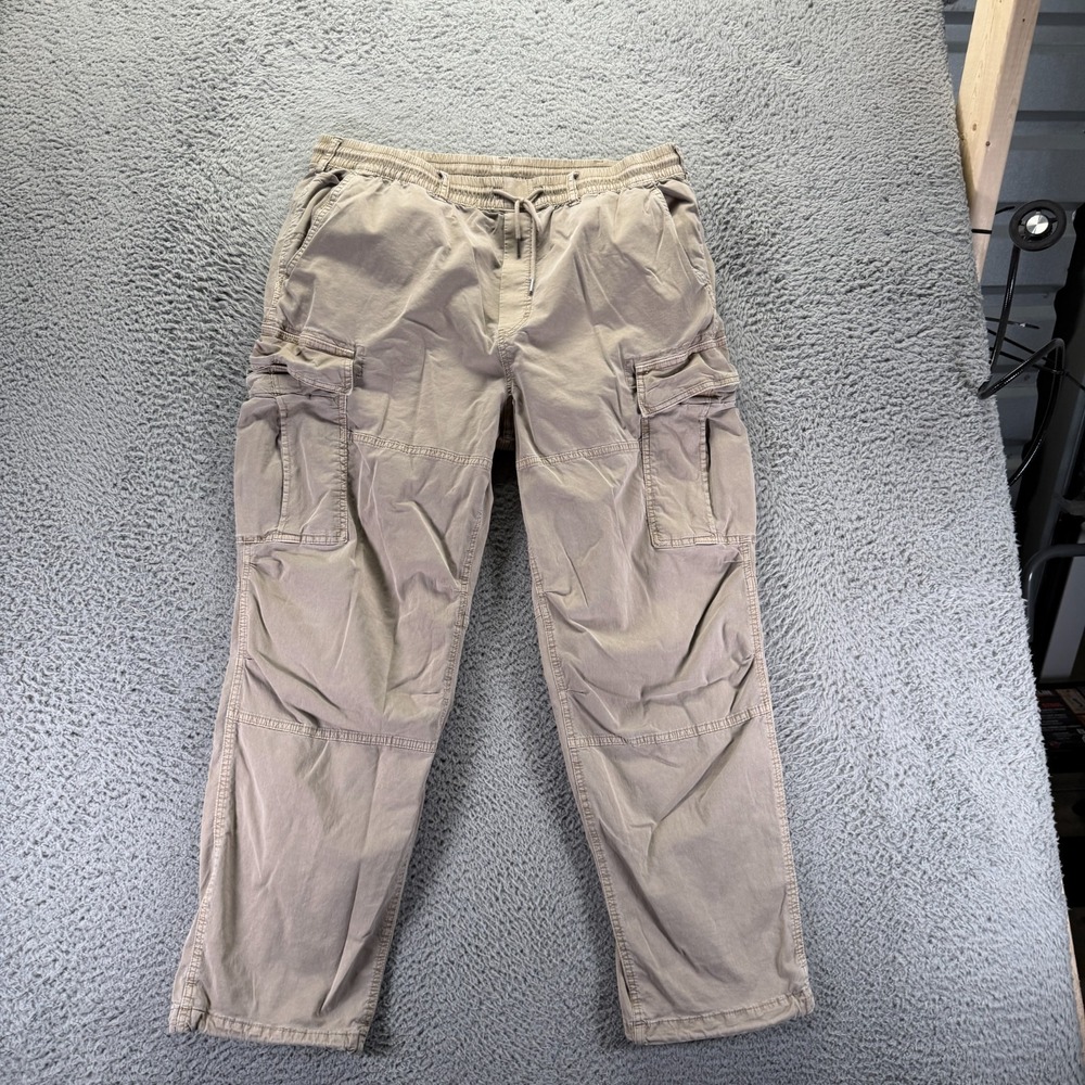 American Eagle Outfitters Flex Pant Mens L Brown Cargo Straight Workwear Utility - Picture 1 of 9